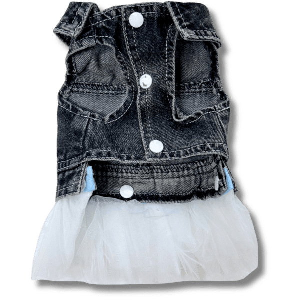 Black Denim Removable Dress