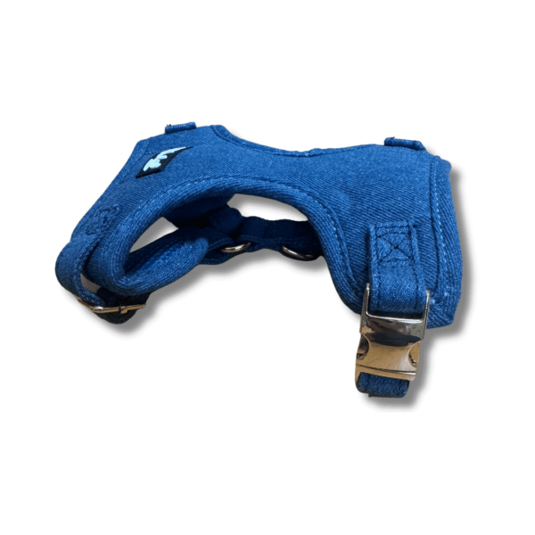 Dark Denim MLA Pets Dog Harness Side