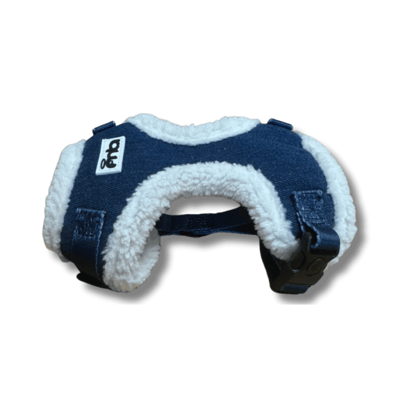 Denim with Fleece MLA Pets Dog Harness Side Denim with Fleece MLA Pets Dog Harness Side