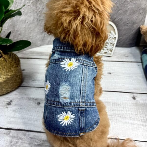 Simple Denim Dog Shirt Alt