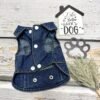 Blue Denim Dog Jacket Front pic