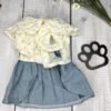 Denim Style Summer Dog Dress Front Pic Denim Style Summer Dog Dress Front Pic