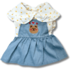 Denim Style Summer Polkadot Dog Dress Back Denim Style Summer Polkadot Dog Dress Back