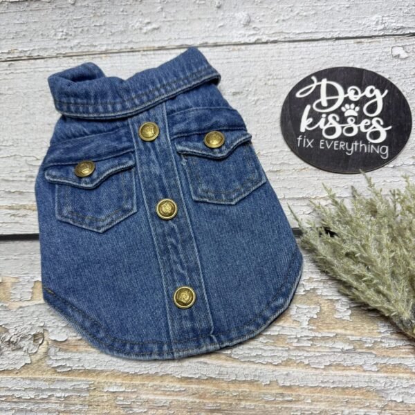 Quality Denim Dog Shirt Back Pic Quality Denim Dog Shirt Back Pic