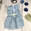 Small Dog 'Hand Made' Light Denim Dress Back Pic Small Dog 'Hand Made' Light Denim Dress Back Pic