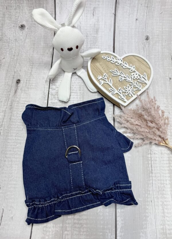 Summer Denim Dog Blouse Back Pic