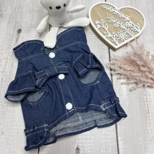 Summer Denim Dog Blouse Front Pic
