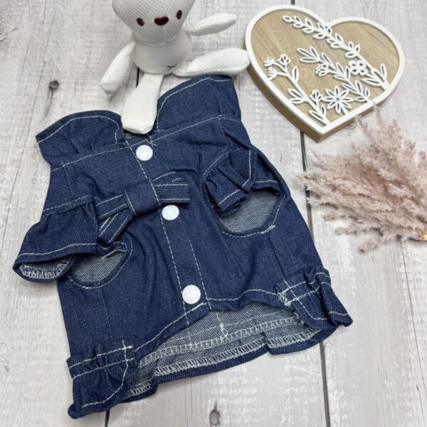 Summer Denim Dog Blouse Front Pic