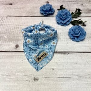 Blue Floral Bandana Blue Floral Dog Bandana