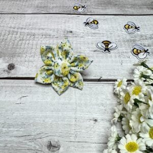 Yellow Spring Puppy Bow