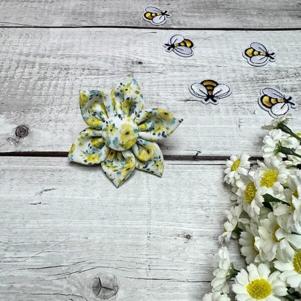 Yellow Spring Puppy Bow Yellow Spring Puppy Bow