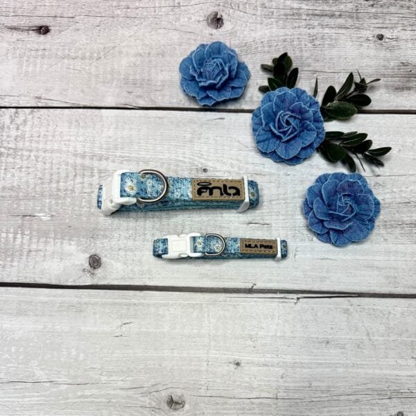 Blue Floral Collars Front