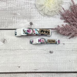 Spring Summer Cute Floral Puppy Dog Collar Front Spring Summer Cute Floral Puppy Dog Collar Front